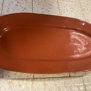 viettre plate 16” Long Oval Plate From Italy